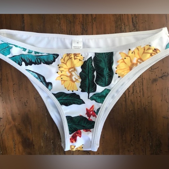 Tropical matching two piece bikini swimsuit set. Padded & zipper top NWOT⚡️SALE - Picture 6 of 12